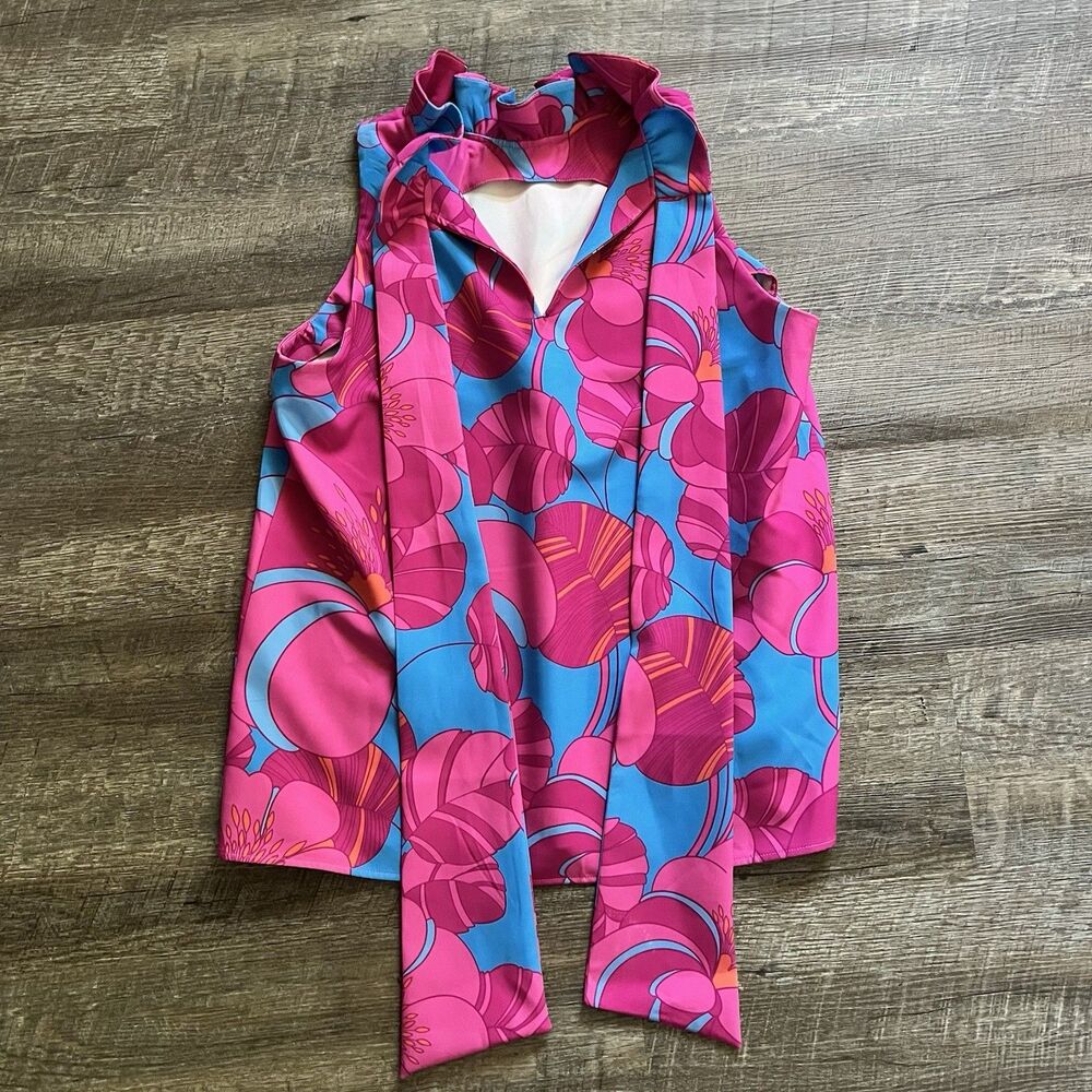 Tuckernuck x Cameran Eubanks Wimberly Wild Azalea Mason Blouse - Picture 6 of 8
